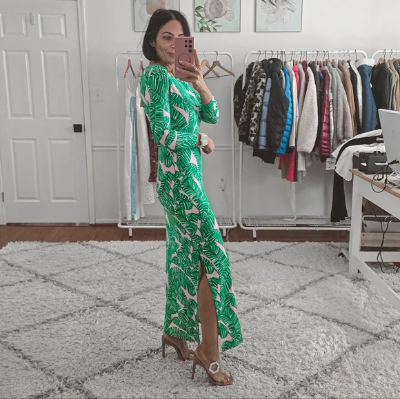 Lilly Pulitzer Morgann 3/4 Sleeves Maxi Dress New Size XXS - Picture 2 of 11